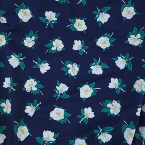 Draper James x Lands End One Piece Swimsuit Sz 4 Deep Sea & White Magnolia - Picture 4 of 5